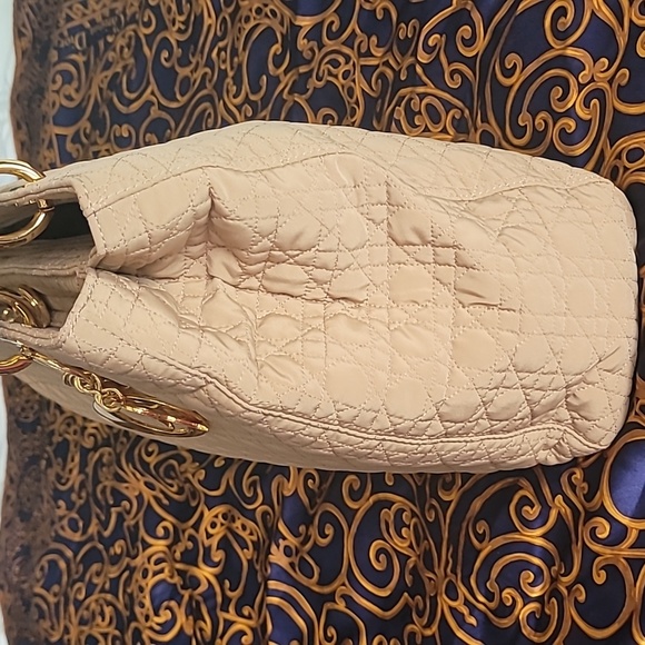 Christian Dior Beige NYLON Lady Cannage with Charm. - Picture 3 of 10